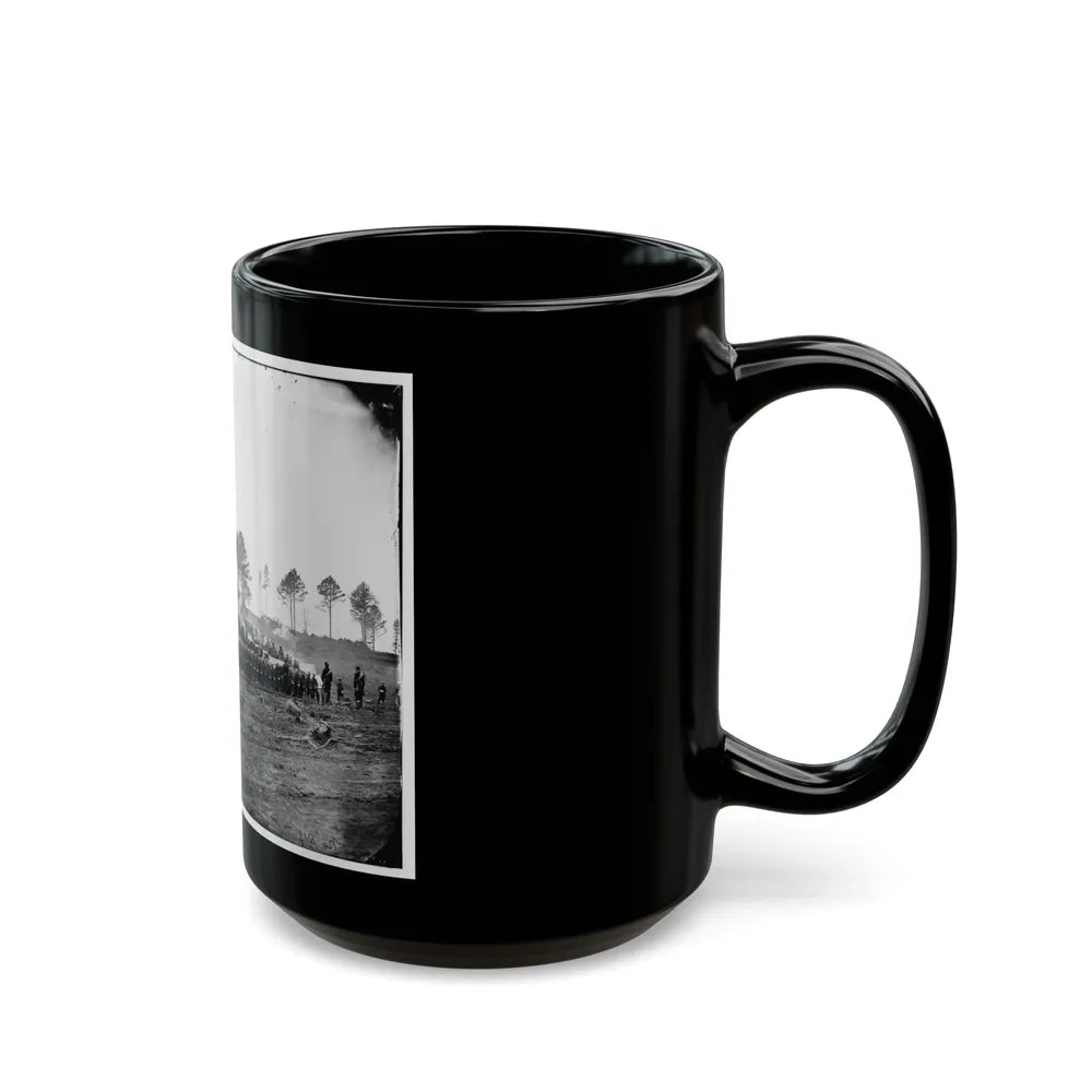 Brandy Station, Va. Guard Mount Of 114th Pennsylvania Infantry (1st Division, 3d Corps) (U.S. Civil War) Black Coffee Mug-Go Mug Yourself