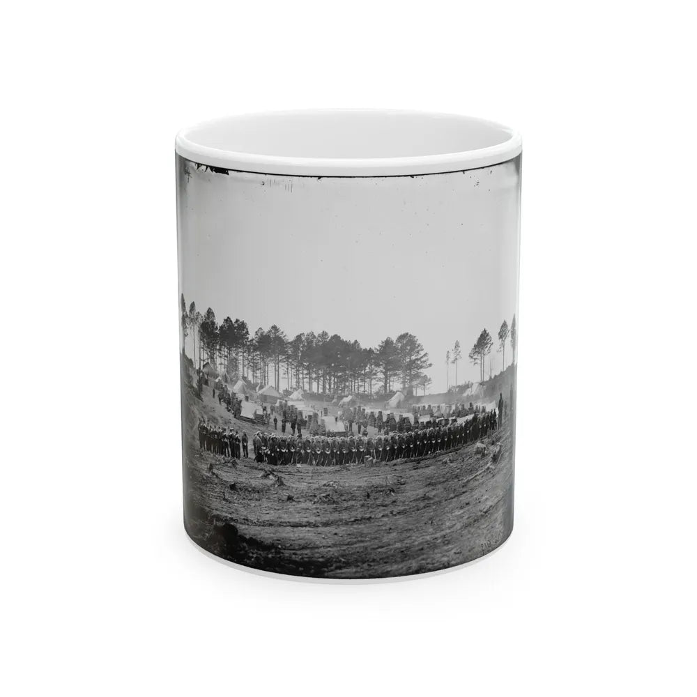 Brandy Station, Va. Guard Mount Of 114th Pennsylvania Infantry (1st Division, 3d Corps) (U.S. Civil War) White Coffee Mug-11oz-Go Mug Yourself
