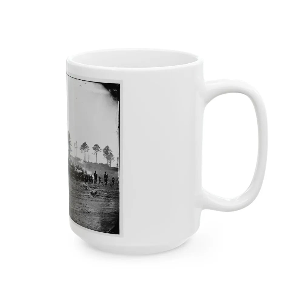 Brandy Station, Va. Guard Mount Of 114th Pennsylvania Infantry (1st Division, 3d Corps) (U.S. Civil War) White Coffee Mug-Go Mug Yourself