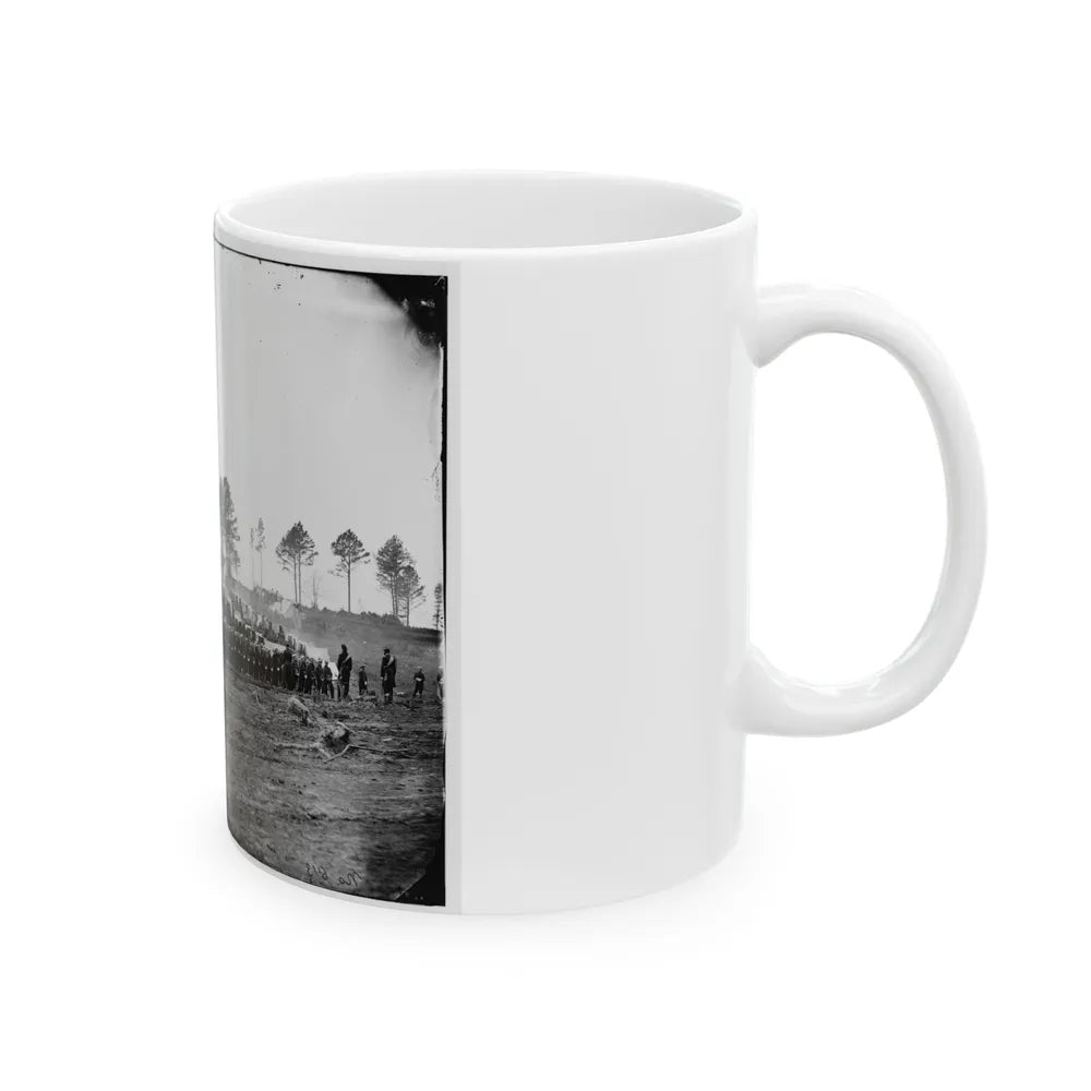 Brandy Station, Va. Guard Mount Of 114th Pennsylvania Infantry (1st Division, 3d Corps) (U.S. Civil War) White Coffee Mug-Go Mug Yourself
