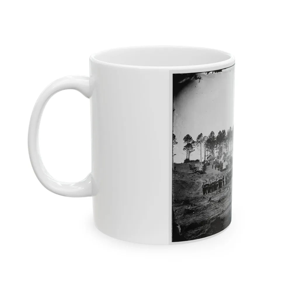 Brandy Station, Va. Guard Mount Of 114th Pennsylvania Infantry (1st Division, 3d Corps) (U.S. Civil War) White Coffee Mug-Go Mug Yourself