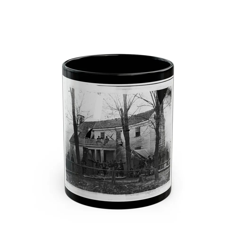 Brandy Station, Va. Headquarters Of Ordnance Officers And Quartermaster, 3d Division, Cavalry Corps (U.S. Civil War) Black Coffee Mug-11oz-Go Mug Yourself