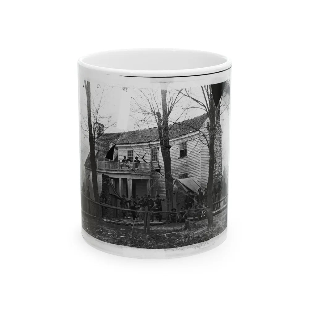Brandy Station, Va. Headquarters Of Ordnance Officers And Quartermaster, 3d Division, Cavalry Corps (U.S. Civil War) White Coffee Mug-11oz-Go Mug Yourself