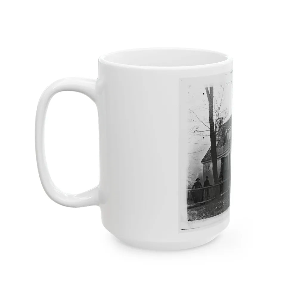 Brandy Station, Va. Headquarters Of Ordnance Officers And Quartermaster, 3d Division, Cavalry Corps (U.S. Civil War) White Coffee Mug-Go Mug Yourself