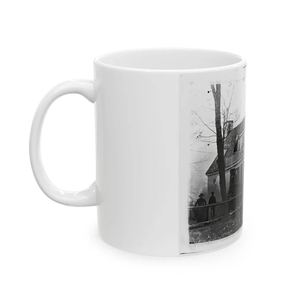 Brandy Station, Va. Headquarters Of Ordnance Officers And Quartermaster, 3d Division, Cavalry Corps (U.S. Civil War) White Coffee Mug-Go Mug Yourself
