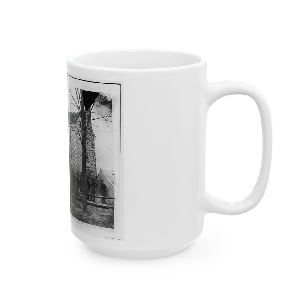 Brandy Station, Va. Headquarters Of Ordnance Officers And Quartermaster, 3d Division, Cavalry Corps (U.S. Civil War) White Coffee Mug-Go Mug Yourself