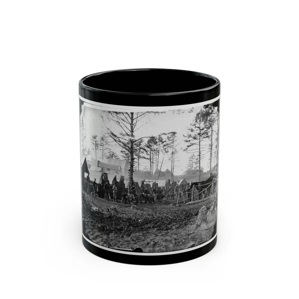 Brandy Station, Va., Vicinity. Camp Of 18th Pennsylvania Cavalry, 3d Division, Cavalry Corps (U.S. Civil War) Black Coffee Mug-11oz-Go Mug Yourself
