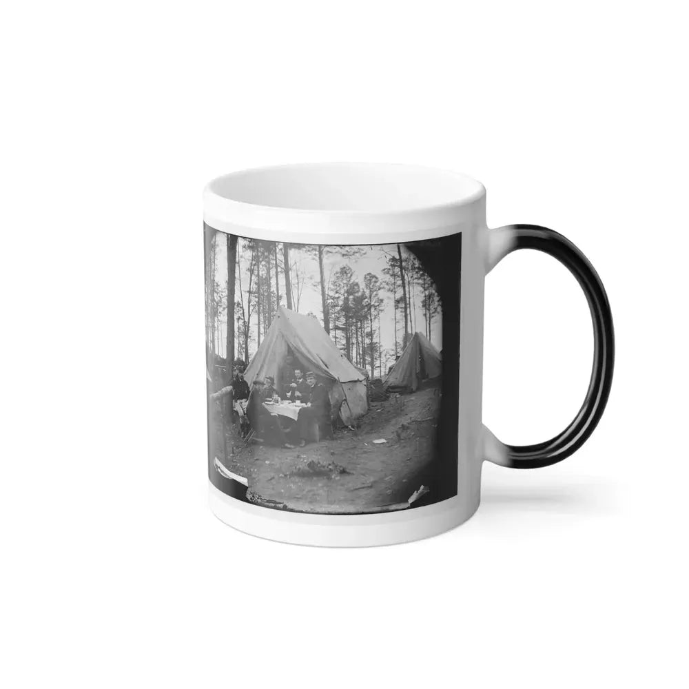Brandy Station, Virginia. A Breakfast Party at Headquarters. Army of the Potomac (U.S. Civil War) Color Changing Coffee Mug 11oz - Go Mug Yourself