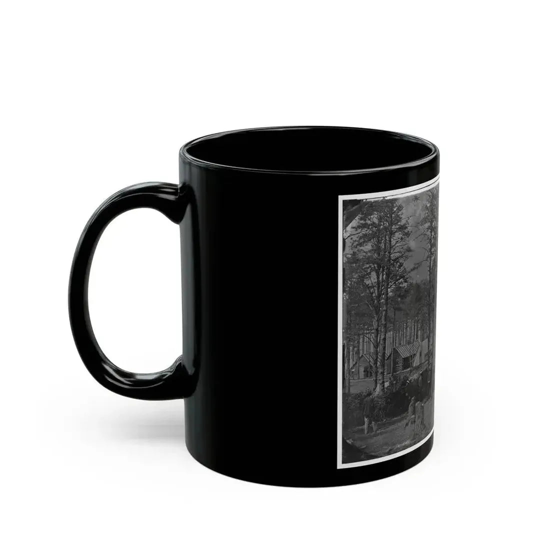 Brandy Station, Virginia. Camp At Headquarters, Army Of The Potomac(2) (U.S. Civil War) Black Coffee Mug - Go Mug Yourself