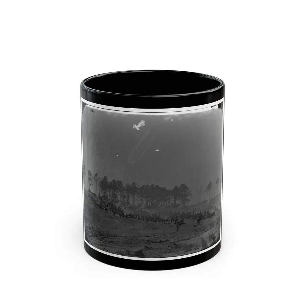 Brandy Station, Virginia. Camp Of 114th Pennsylvania Infantry (U.S. Civil War) Black Coffee Mug 11oz - Go Mug Yourself