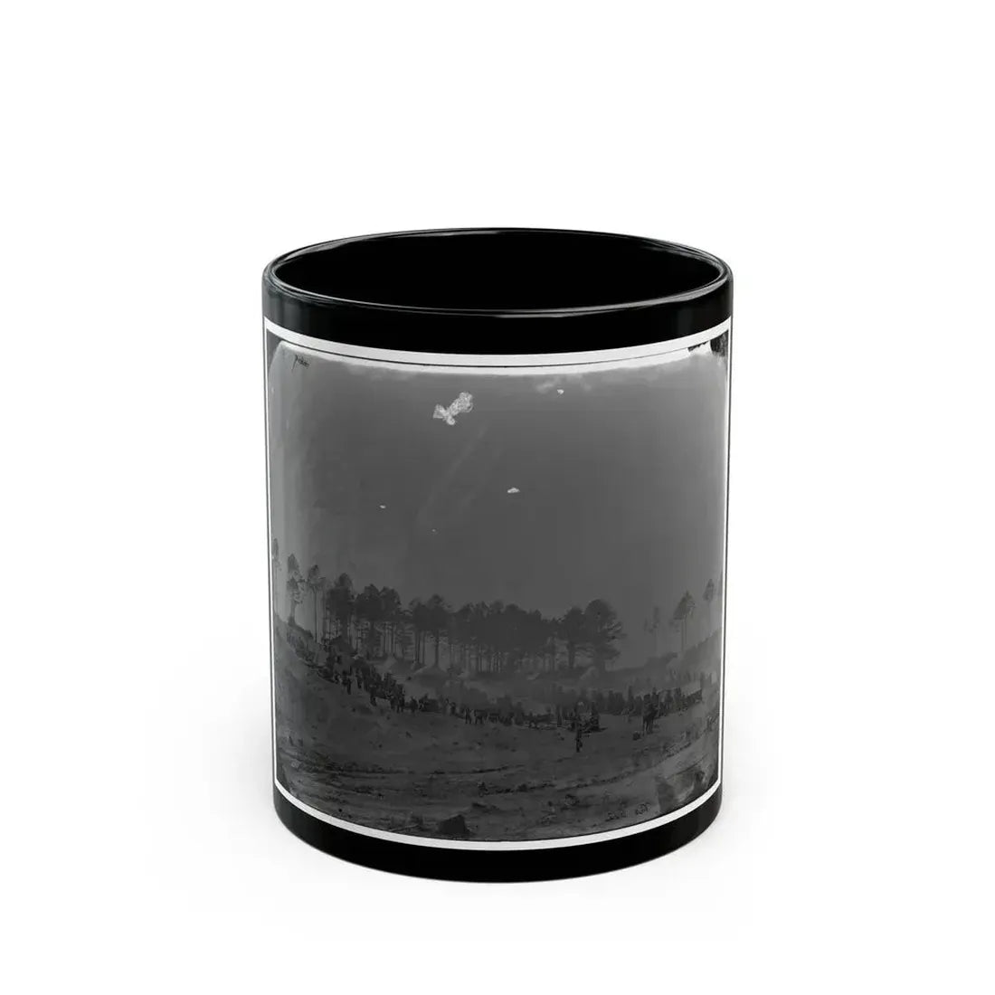 Brandy Station, Virginia. Camp Of 114th Pennsylvania Infantry (U.S. Civil War) Black Coffee Mug 11oz - Go Mug Yourself