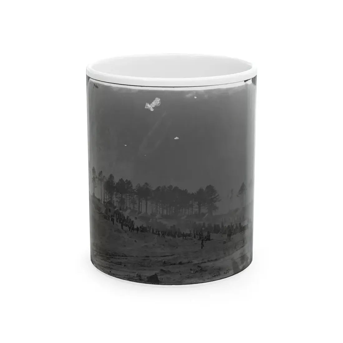 Brandy Station, Virginia. Camp Of 114th Pennsylvania Infantry (U.S. Civil War) White Coffee Mug 11oz - Go Mug Yourself