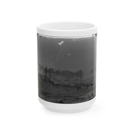 Brandy Station, Virginia. Camp Of 114th Pennsylvania Infantry (U.S. Civil War) White Coffee Mug 15oz - Go Mug Yourself