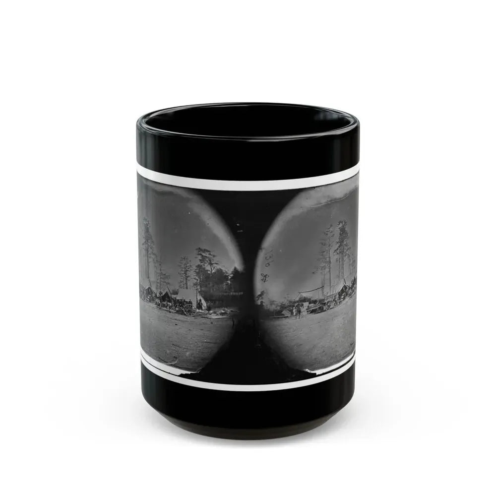 Brandy Station, Virginia. Carpenter, Wheelwright And Harness Shops. Headquarters, Army Of The Potomac (U.S. Civil War) Black Coffee Mug 15oz - Go Mug Yourself