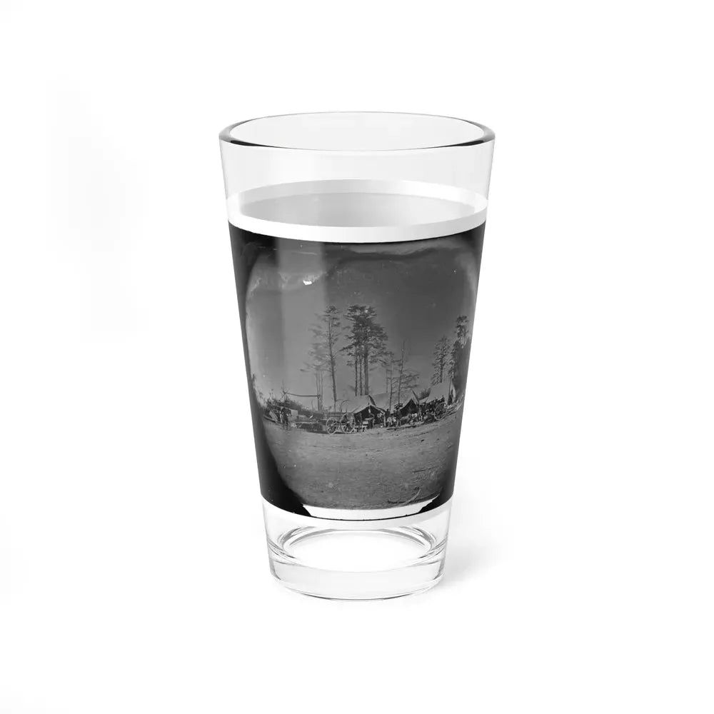Brandy Station, Virginia. Carpenter, Wheelwright And Harness Shops. Headquarters, Army Of The Potomac (U.S. Civil War) Pint Glass 16oz - Go Mug Yourself