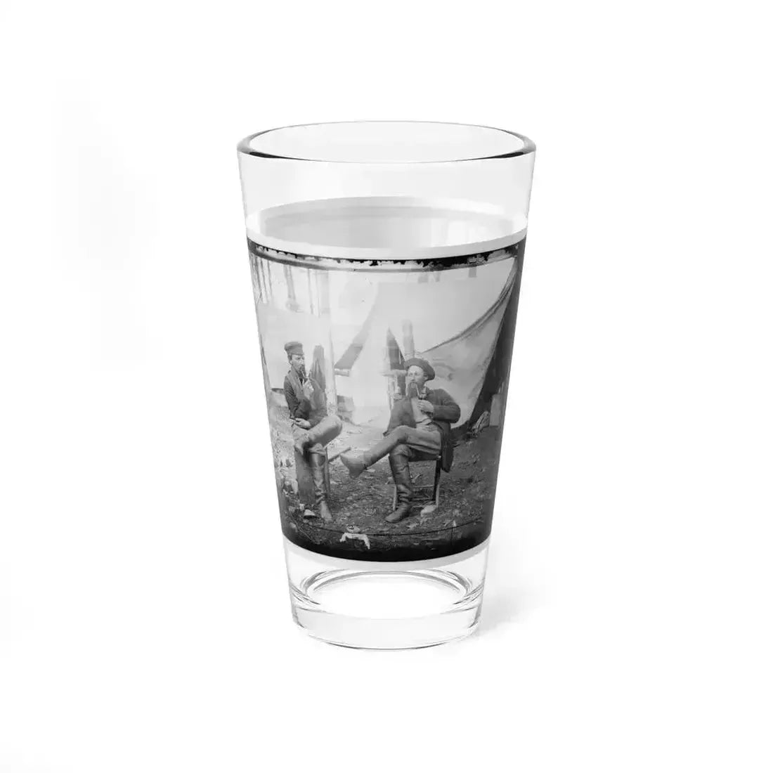 Brandy Station, Virginia. Discussing The Probilities Of The Next Move (U.S. Civil War) Pint Glass 16oz - Go Mug Yourself