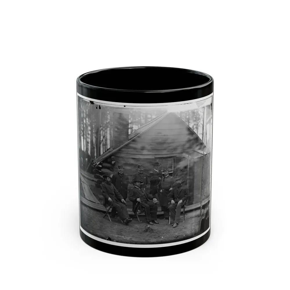 Brandy Station, Virginia. Gen. Rufus Ingalls And Group (U.S. Civil War) Black Coffee Mug 11oz - Go Mug Yourself