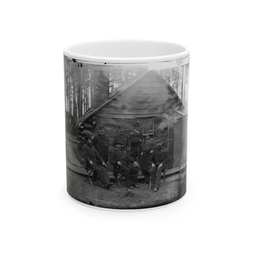 Brandy Station, Virginia. Gen. Rufus Ingalls And Group (U.S. Civil War) White Coffee Mug 11oz - Go Mug Yourself