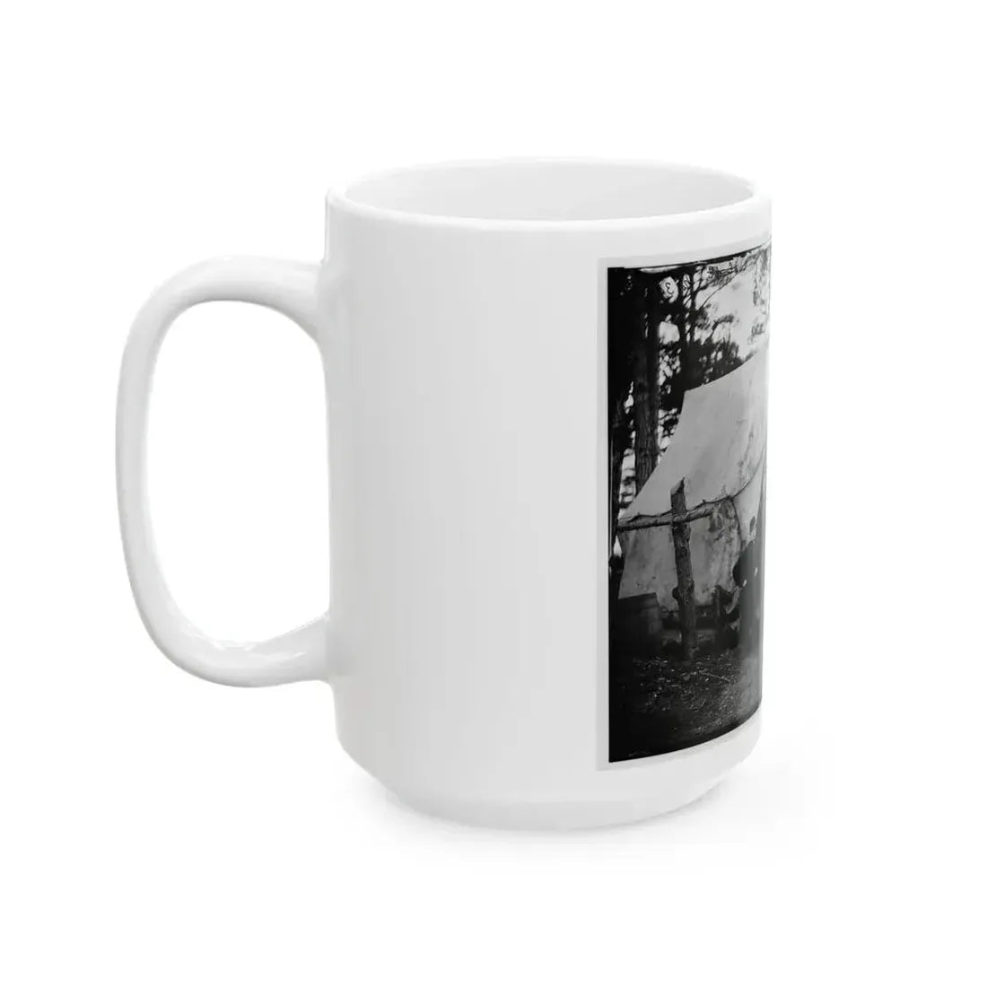 Brandy Station, Virginia. Group Of Officers, Headquarters, Army Of The Potomac (U.S. Civil War) White Coffee Mug - Go Mug Yourself