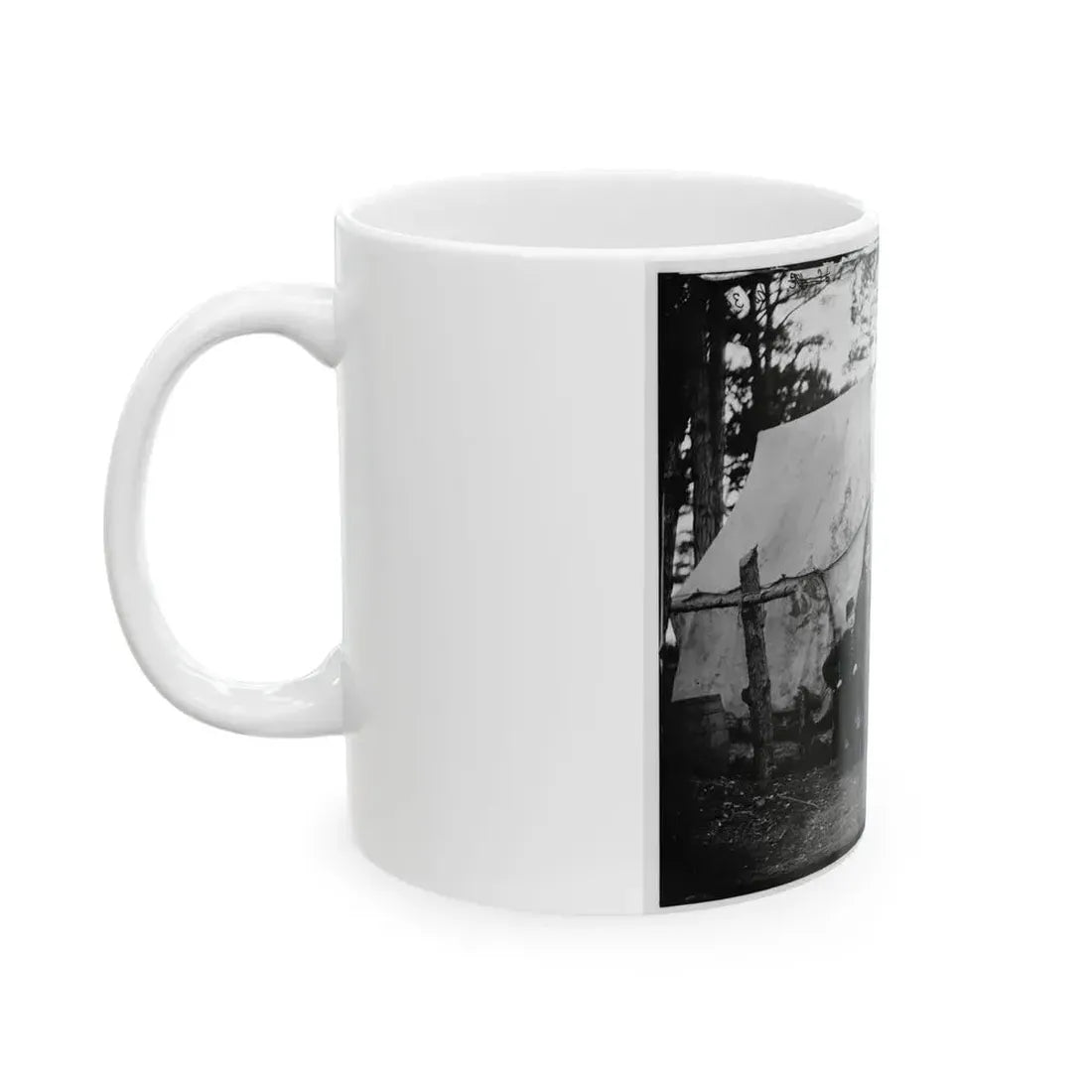 Brandy Station, Virginia. Group Of Officers, Headquarters, Army Of The Potomac (U.S. Civil War) White Coffee Mug - Go Mug Yourself