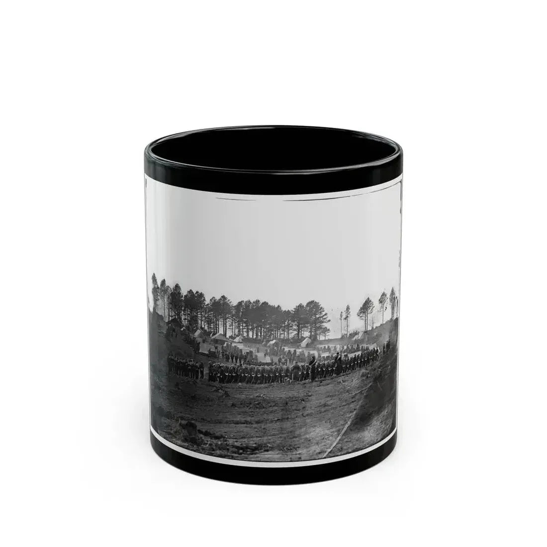 Brandy Station, Virginia. Guard Mount Of 114th Pennsylvania Infantry (1st Division, 3d Corps) (U.S. Civil War) Black Coffee Mug 11oz - Go Mug Yourself