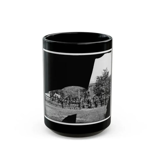 Brandy Station, Virginia. Headquarters, 1st Bridgade Horse Artillery (U.S. Civil War) Black Coffee Mug 15oz - Go Mug Yourself