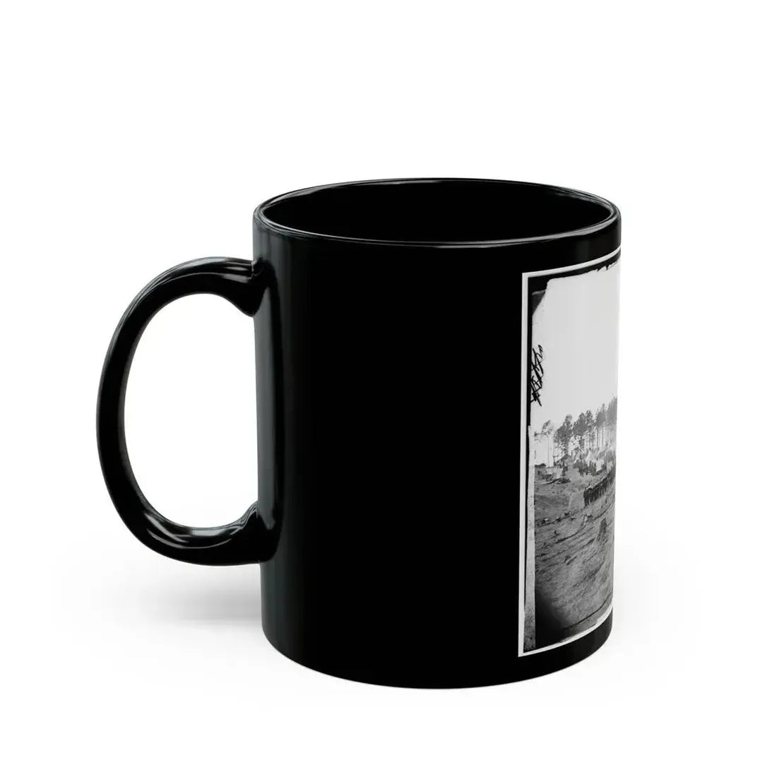 Brandy Station, Virginia. Headquarters, Army Of The Potomac. Company Of Zouaves In Foreground (U.S. Civil War) Black Coffee Mug - Go Mug Yourself