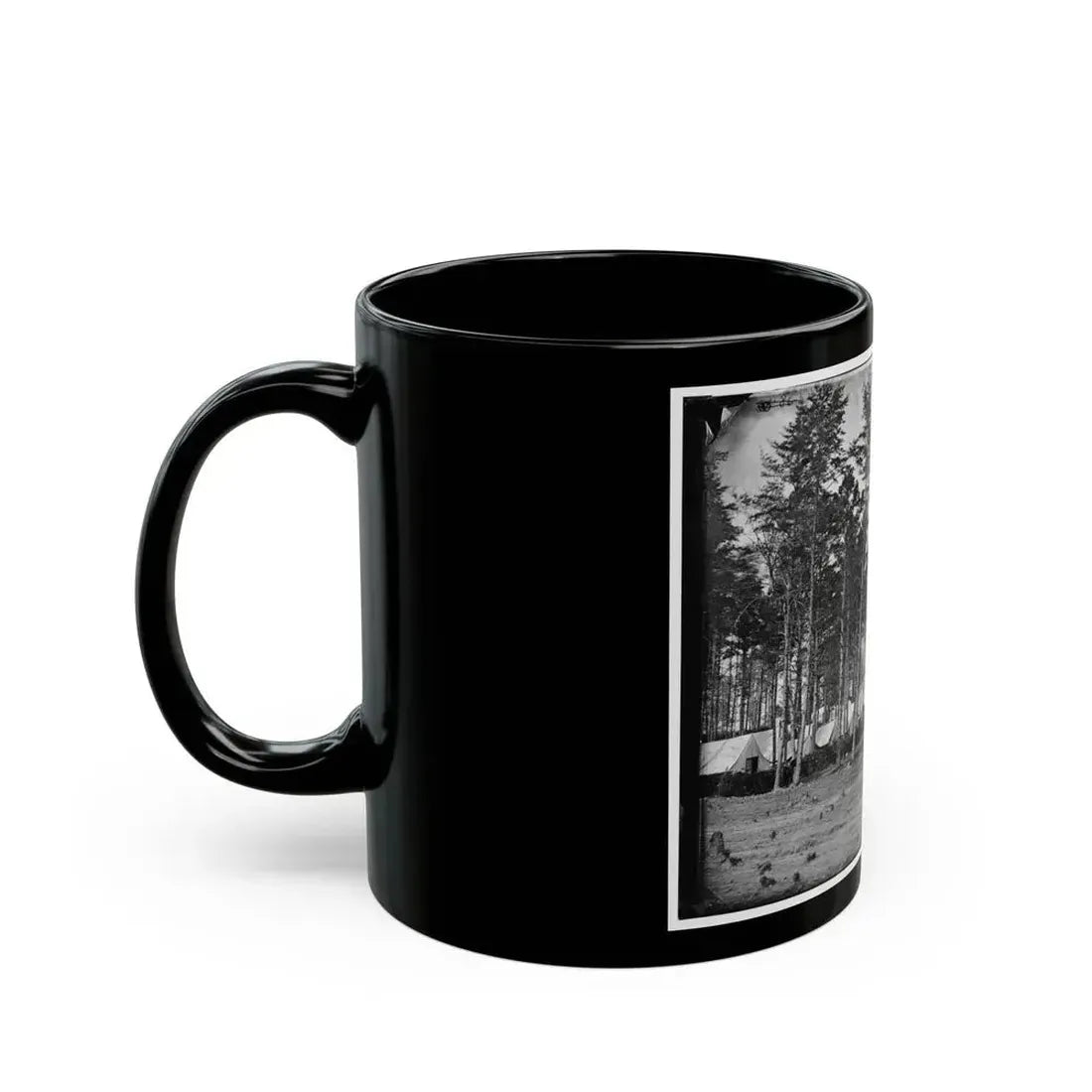 Brandy Station, Virginia. Headquarters, Army Of The Potomac. Eastern Half Of The Camp (U.S. Civil War) Black Coffee Mug - Go Mug Yourself