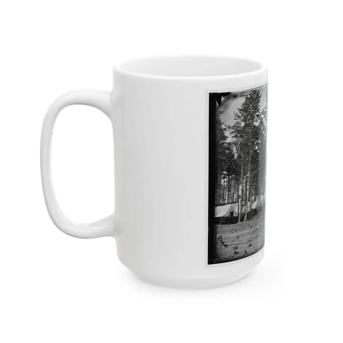 Brandy Station, Virginia. Headquarters, Army Of The Potomac. Eastern Half Of The Camp (U.S. Civil War) White Coffee Mug - Go Mug Yourself