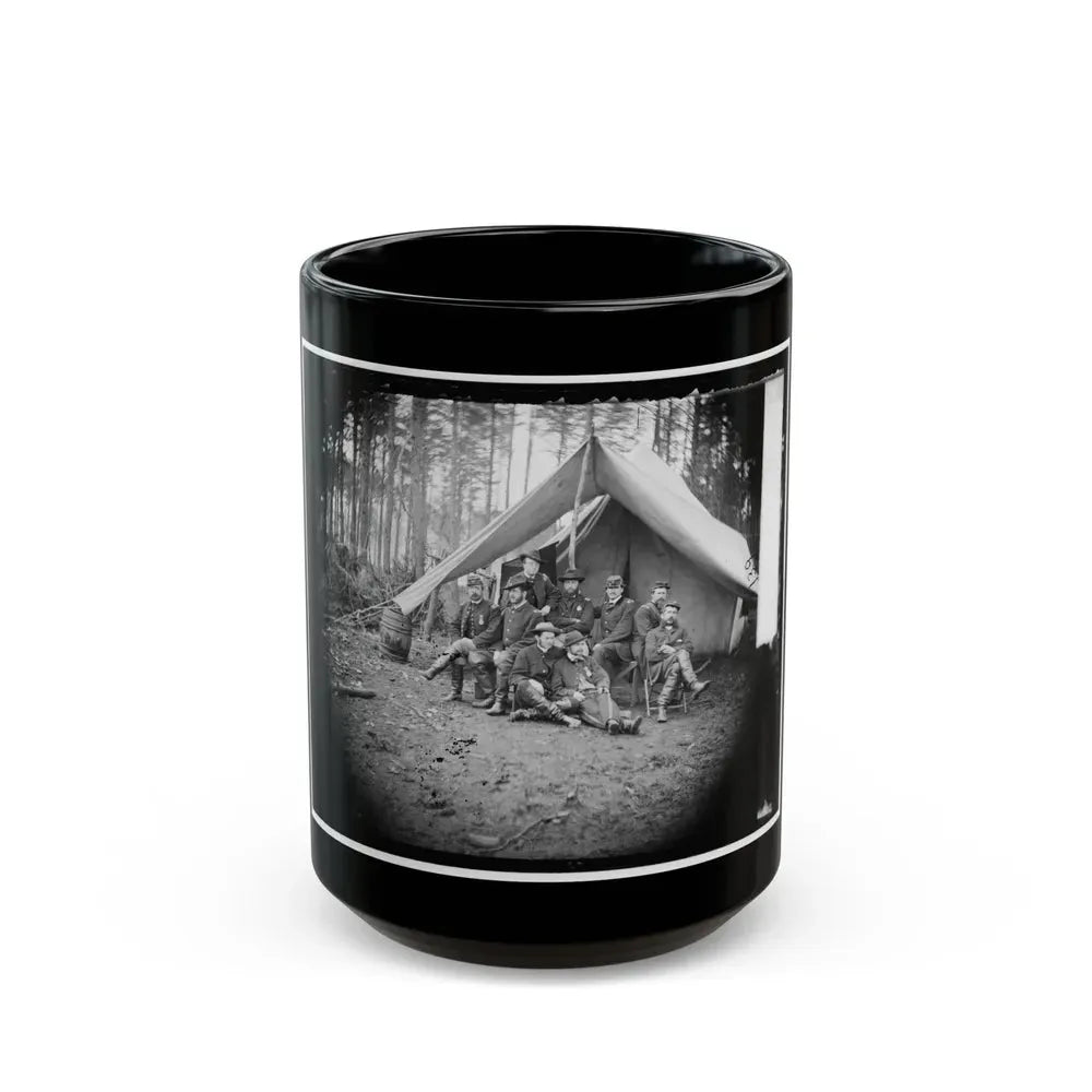 Brandy Station, Virginia. Major William Riddle And Friends. Headquarters, Army Of The Potomac (U.S. Civil War) Black Coffee Mug 15oz - Go Mug Yourself