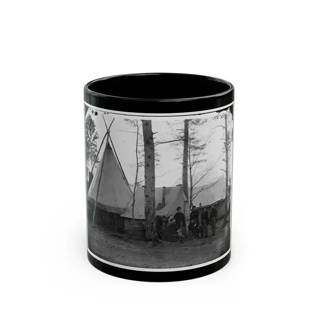 Brandy Station, Virginia. Provost Marshal Clerks, Headquarters, Army Of The Potomac (U.S. Civil War) Black Coffee Mug 11oz - Go Mug Yourself
