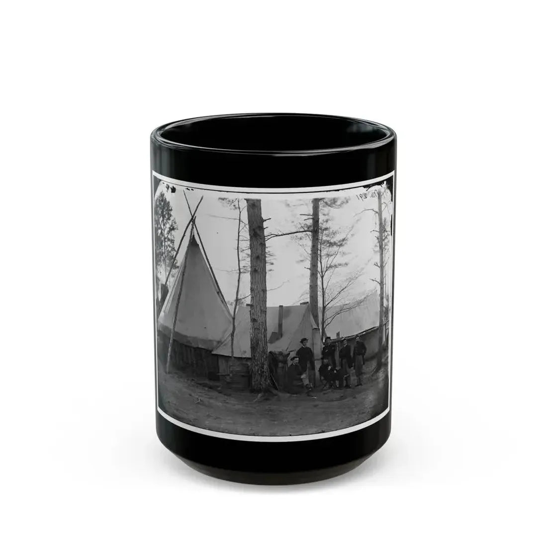 Brandy Station, Virginia. Provost Marshal Clerks, Headquarters, Army Of The Potomac (U.S. Civil War) Black Coffee Mug 15oz - Go Mug Yourself
