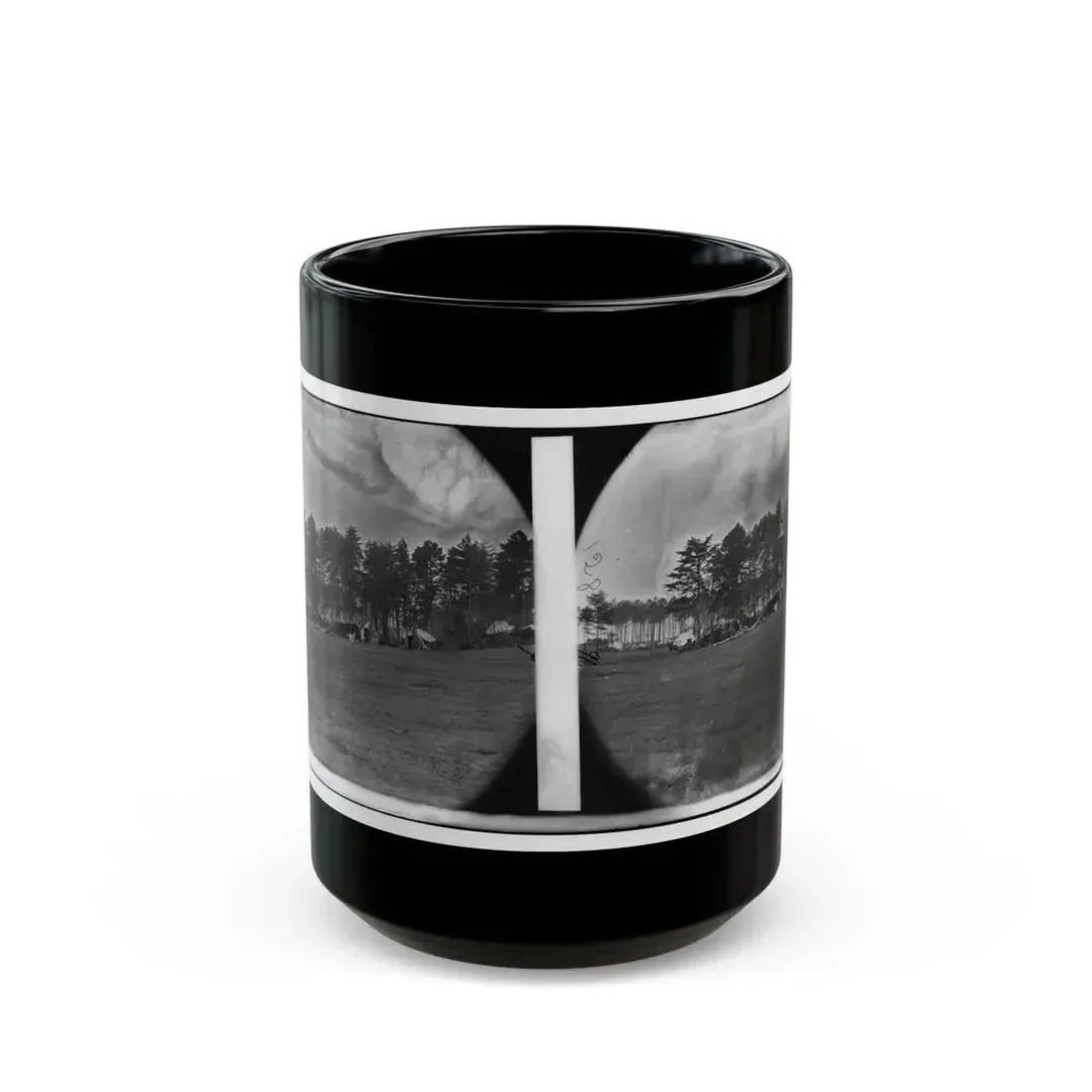 Brandy Station, Virginia. Quarters Of Capt. Clinton, C.S. Of Provost Marshals Department. Headquarters, Army Of The Potomac (U.S. Civil War) Black Coffee Mug 15oz - Go Mug Yourself
