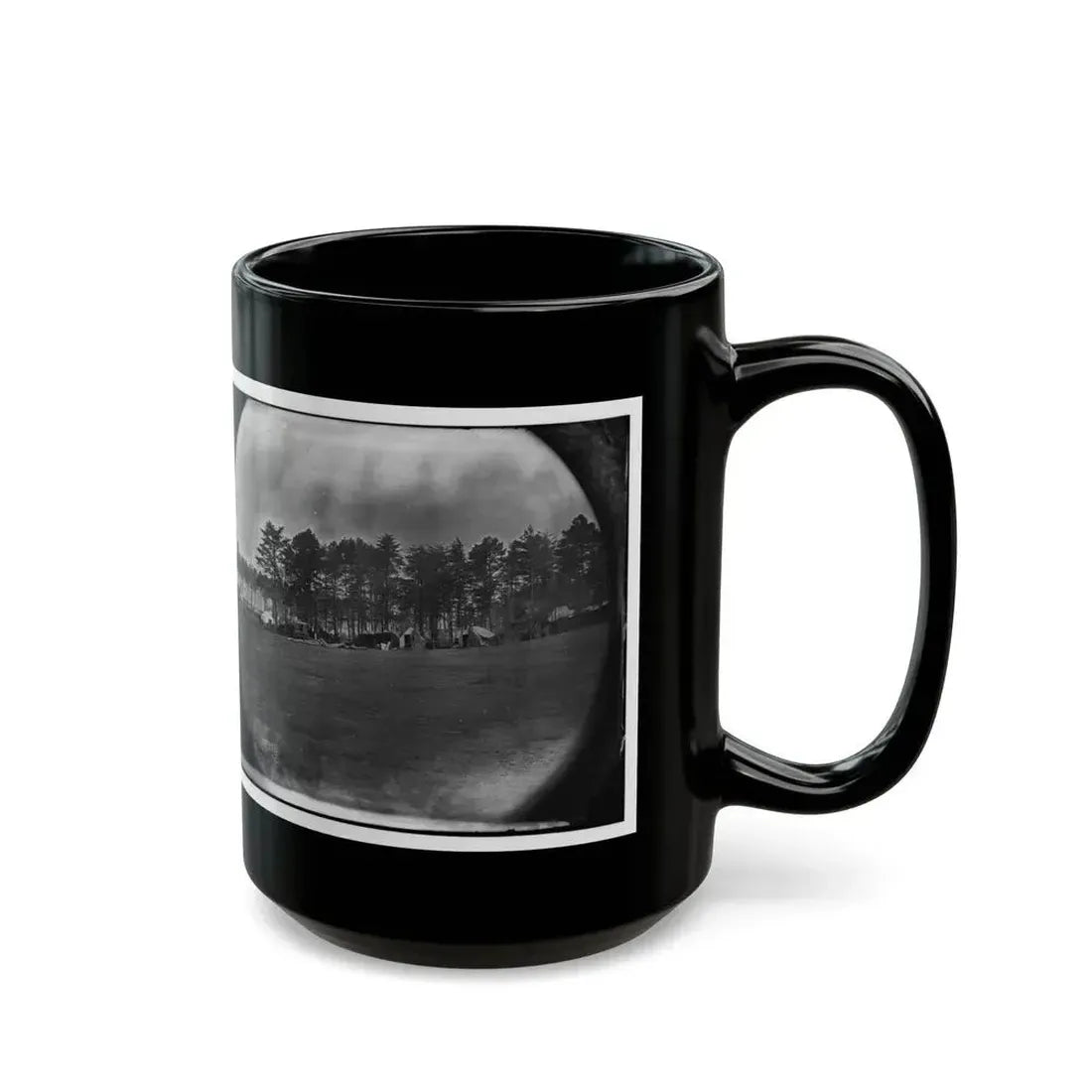 Brandy Station, Virginia. Quarters Of Capt. Clinton, C.S. Of Provost Marshals Department. Headquarters, Army Of The Potomac (U.S. Civil War) Black Coffee Mug - Go Mug Yourself