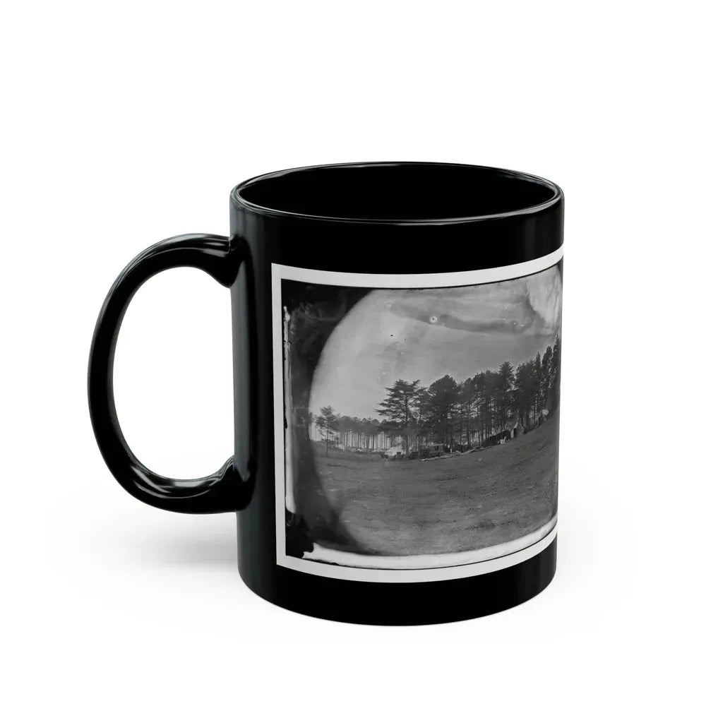 Brandy Station, Virginia. Quarters Of Capt. Clinton, C.S. Of Provost Marshals Department. Headquarters, Army Of The Potomac (U.S. Civil War) Black Coffee Mug - Go Mug Yourself
