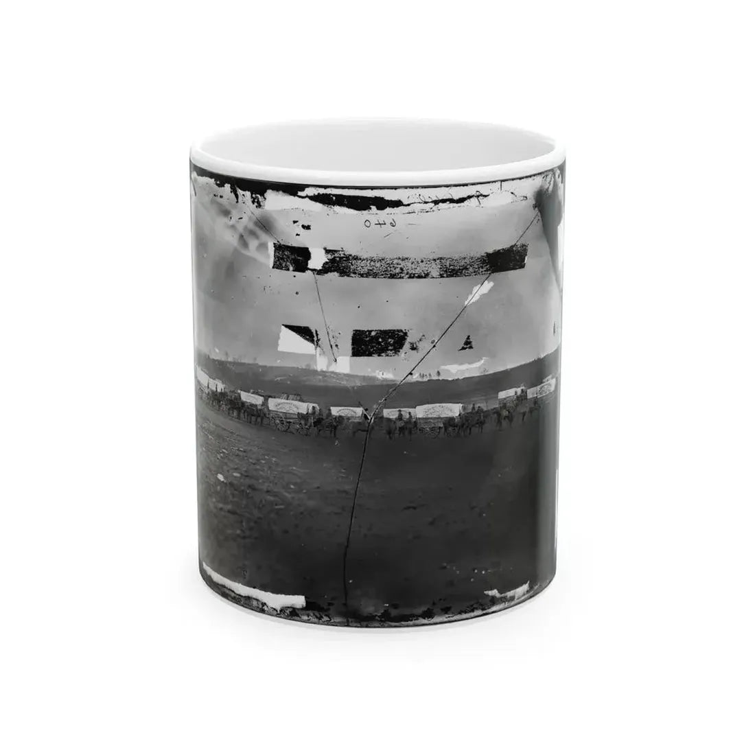 Brandy Station, Virginia (Vicinity). Ammunition Train Of 3d Division, Cavalry Corps (U.S. Civil War) White Coffee Mug 11oz - Go Mug Yourself
