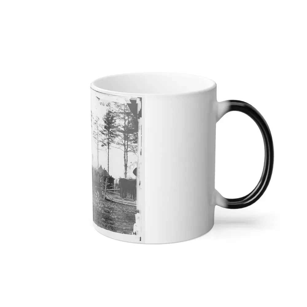 Brandy Station, Virginia (Vicinity). Camp of the 18Th Pennsylvania Cavalry (U.S. Civil War) Color Changing Coffee Mug 11oz - Go Mug Yourself
