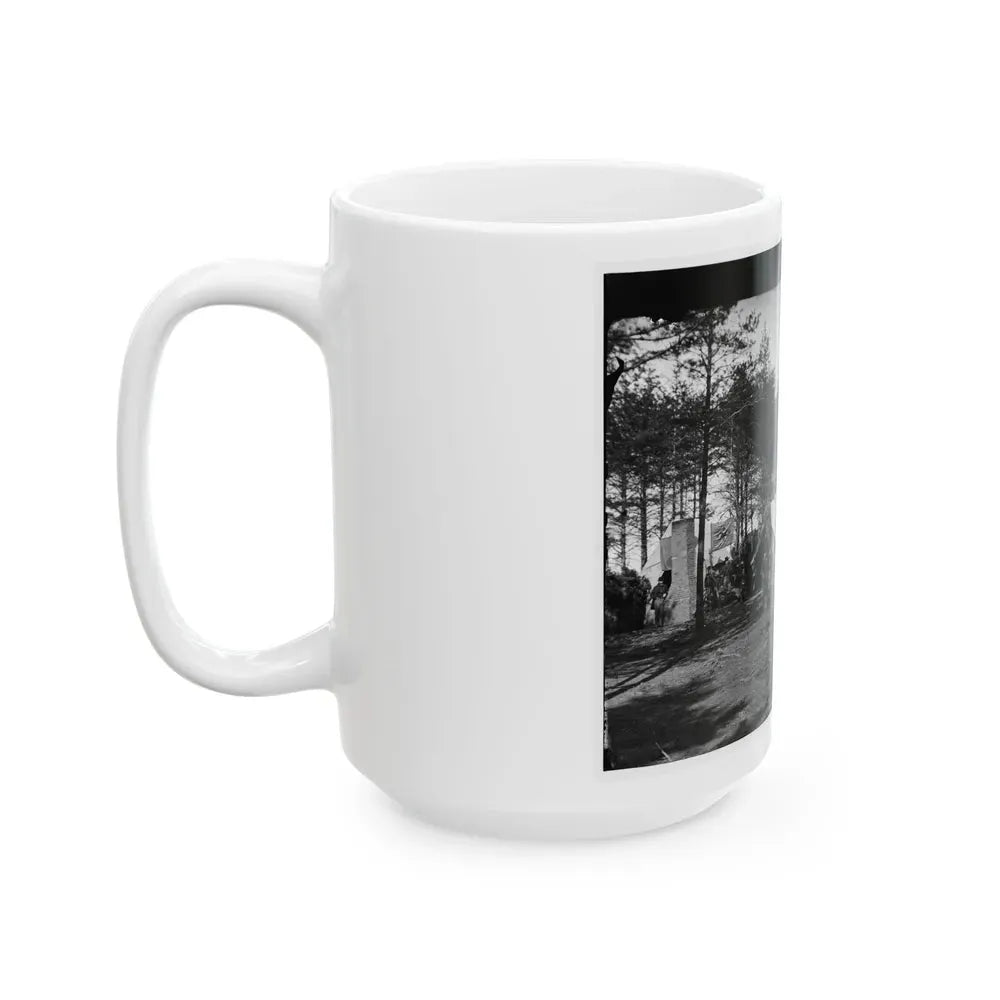 Brandy Station, Virginia (Vicinity). Headquarters, 1st Brigade, Horse Artillery (U.S. Civil War) White Coffee Mug - Go Mug Yourself