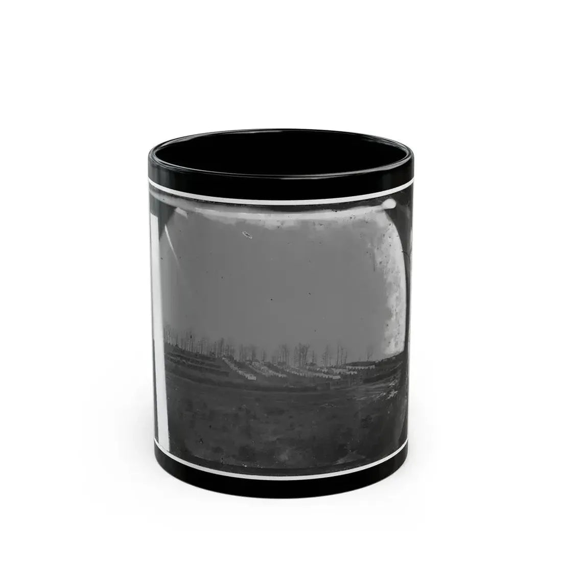 Brandy Station, Virginia. View Of The Camp Of The 50th New York Engineers From The Northwest (U.S. Civil War) Black Coffee Mug 11oz - Go Mug Yourself