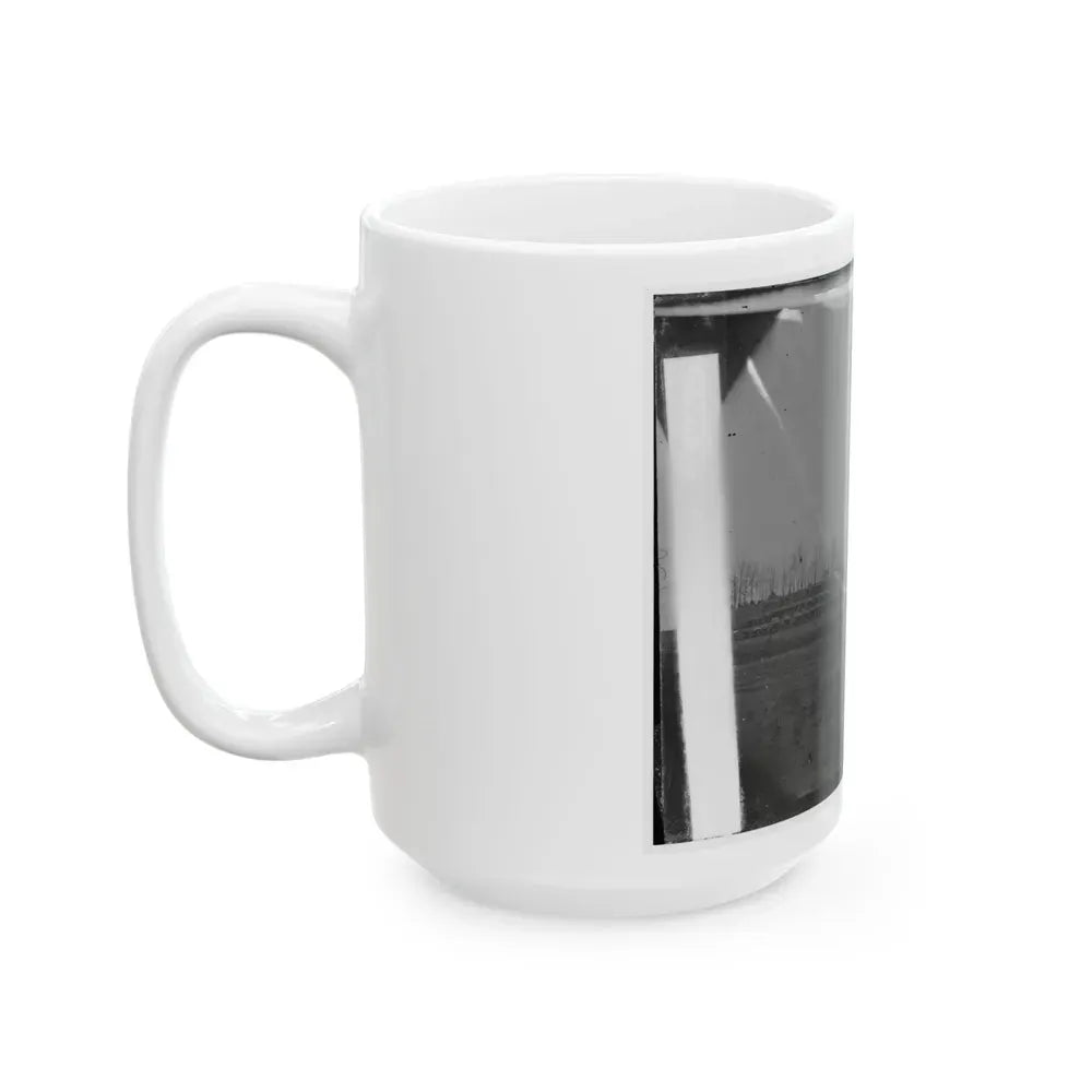 Brandy Station, Virginia. View Of The Camp Of The 50th New York Engineers From The Northwest (U.S. Civil War) White Coffee Mug - Go Mug Yourself