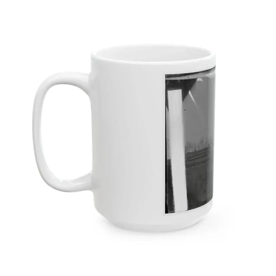 Brandy Station, Virginia. View Of The Camp Of The 50th New York Engineers From The Northwest (U.S. Civil War) White Coffee Mug - Go Mug Yourself