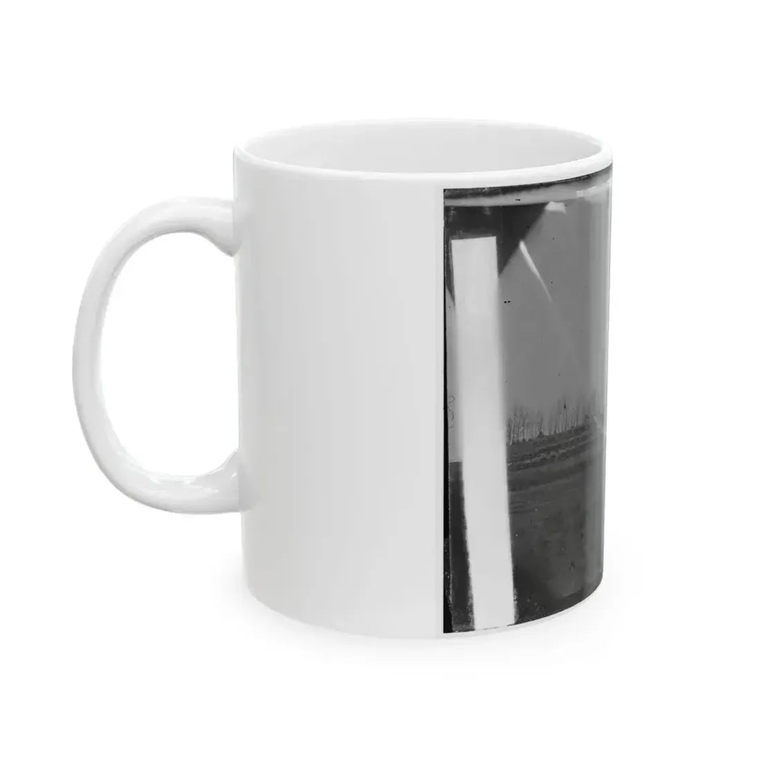 Brandy Station, Virginia. View Of The Camp Of The 50th New York Engineers From The Northwest (U.S. Civil War) White Coffee Mug - Go Mug Yourself
