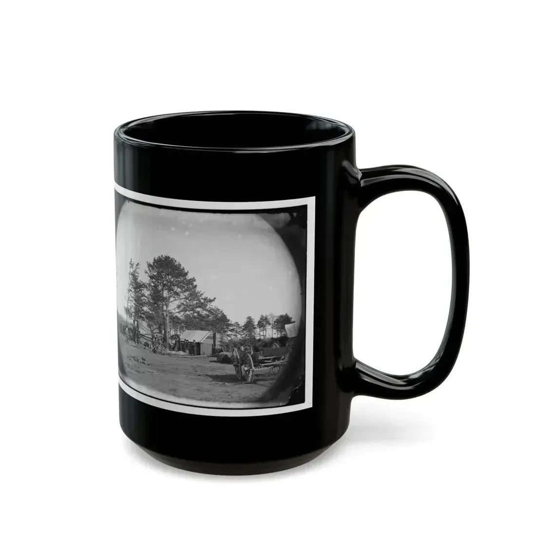Brandy Station, Virginia. Winter Quarters Of Scouts And Guides. Army Of The Potomac (U.S. Civil War) Black Coffee Mug - Go Mug Yourself
