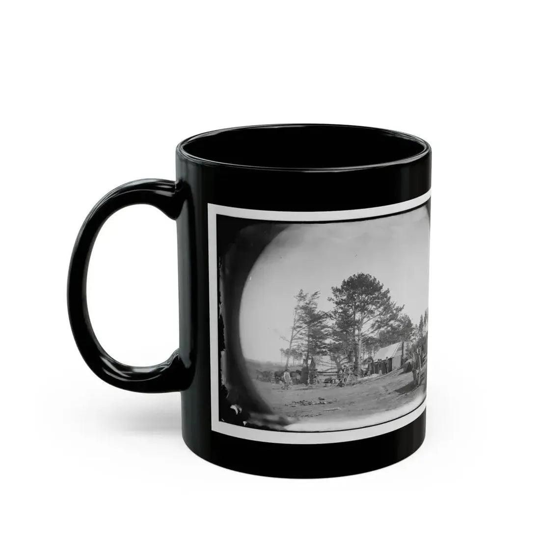 Brandy Station, Virginia. Winter Quarters Of Scouts And Guides. Army Of The Potomac (U.S. Civil War) Black Coffee Mug - Go Mug Yourself