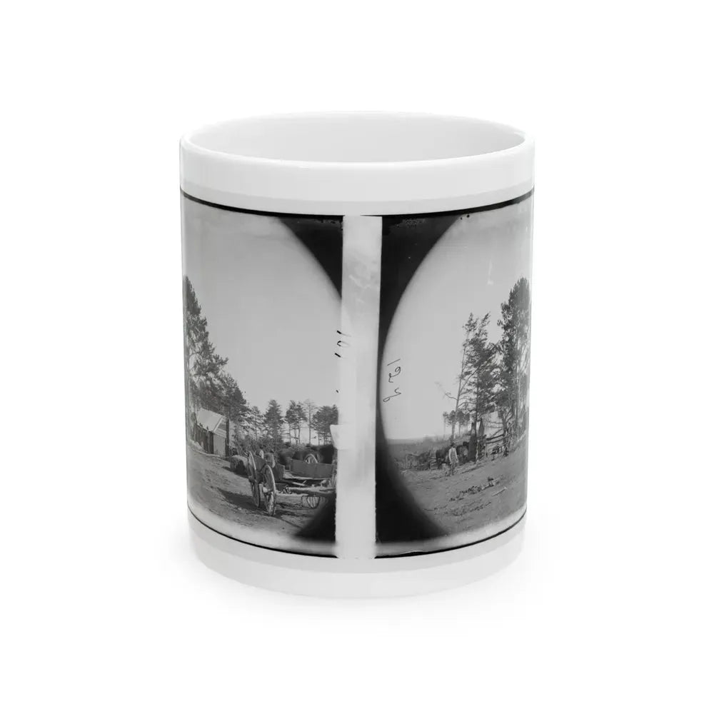 Brandy Station, Virginia. Winter Quarters Of Scouts And Guides. Army Of The Potomac (U.S. Civil War) White Coffee Mug 11oz - Go Mug Yourself