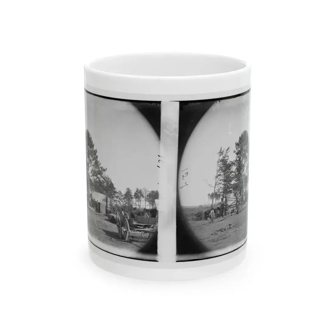 Brandy Station, Virginia. Winter Quarters Of Scouts And Guides. Army Of The Potomac (U.S. Civil War) White Coffee Mug 11oz - Go Mug Yourself