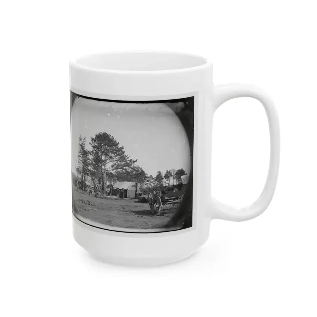 Brandy Station, Virginia. Winter Quarters Of Scouts And Guides. Army Of The Potomac (U.S. Civil War) White Coffee Mug - Go Mug Yourself