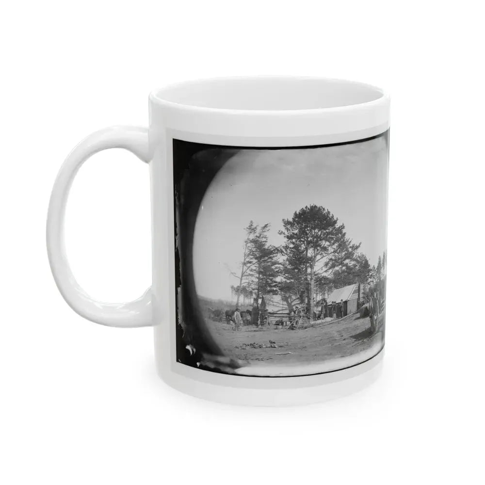 Brandy Station, Virginia. Winter Quarters Of Scouts And Guides. Army Of The Potomac (U.S. Civil War) White Coffee Mug - Go Mug Yourself
