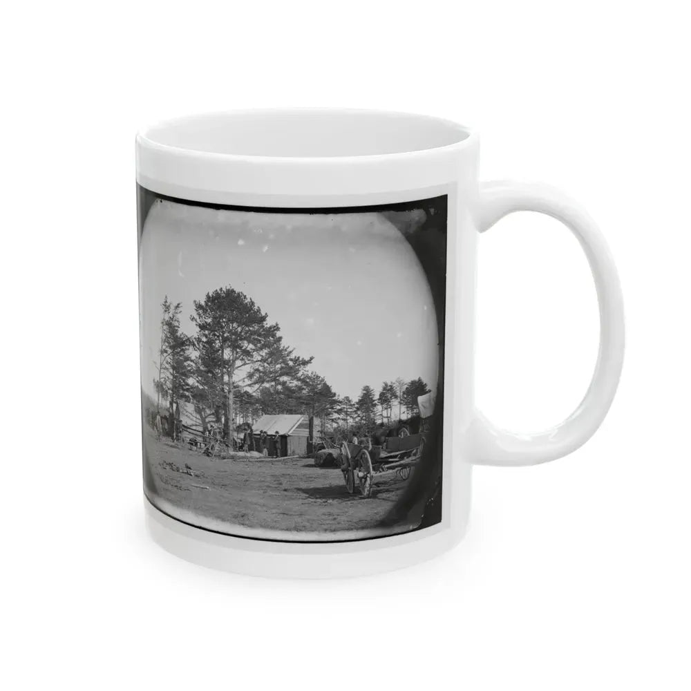 Brandy Station, Virginia. Winter Quarters Of Scouts And Guides. Army Of The Potomac (U.S. Civil War) White Coffee Mug - Go Mug Yourself