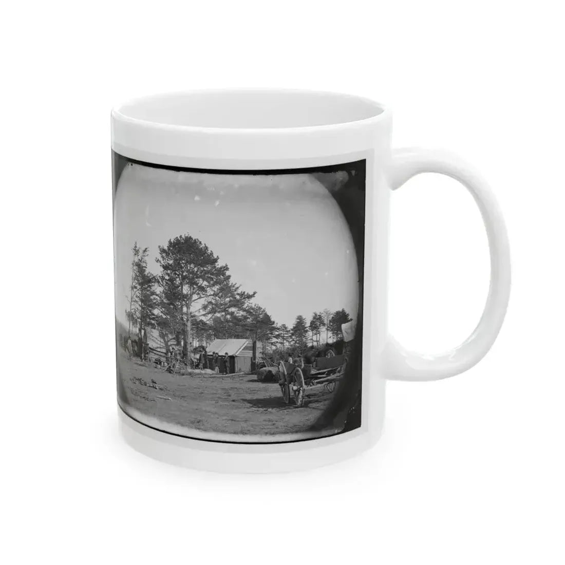 Brandy Station, Virginia. Winter Quarters Of Scouts And Guides. Army Of The Potomac (U.S. Civil War) White Coffee Mug - Go Mug Yourself